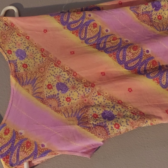 Yes Fashions Vintage 90s y2k Two Piece Maxi Tank Floral Skirt Set Large - Picture 5 of 8